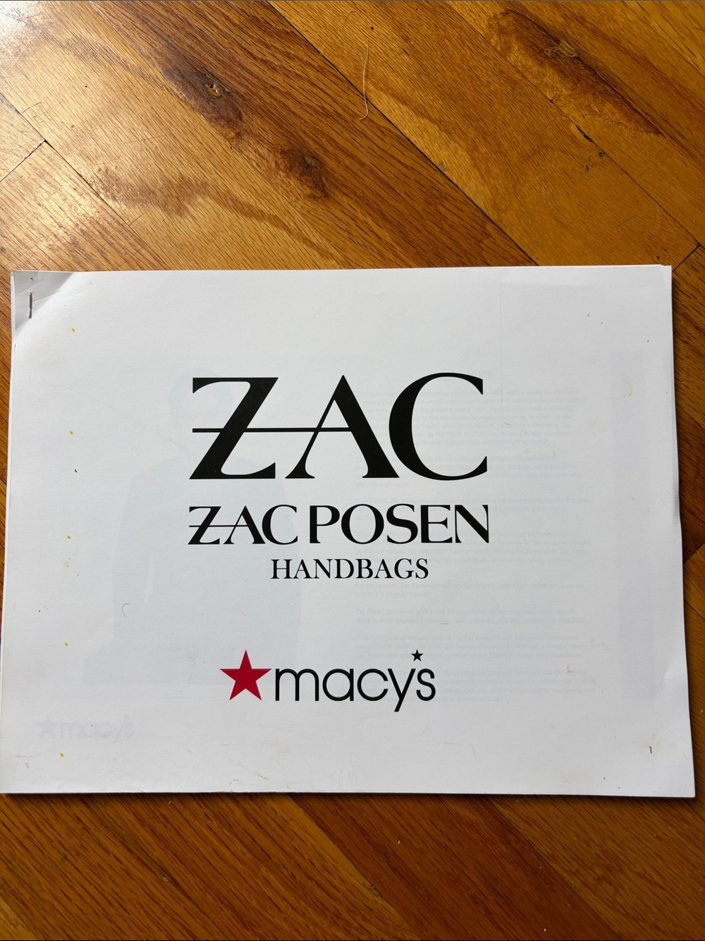 Zac Posen handbags @ Macys look book